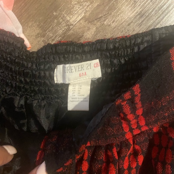 Forever 21 Pink and Orange Floral Mini Skirt - Picture 2 of 3